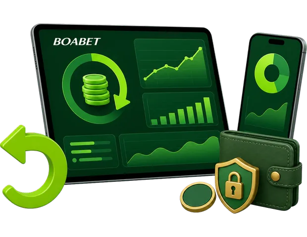 BoaBet cashback laptopon és táblagépen